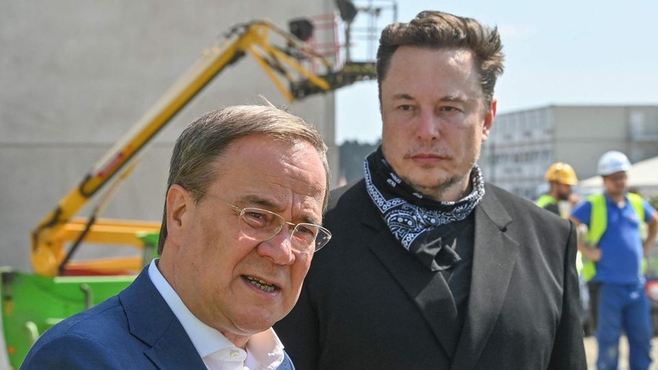 Armin Laschet und Elon Musk