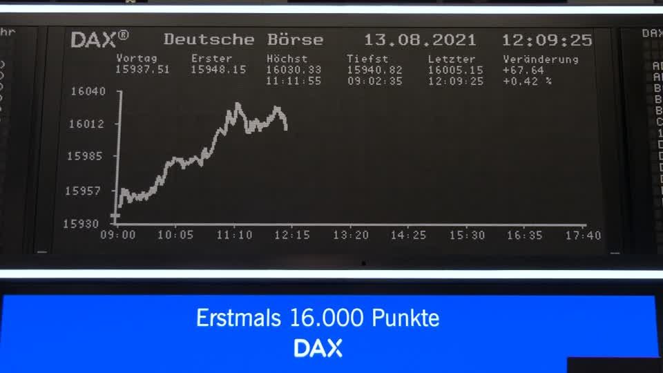 Video: Dax steigt auf 16.000 Punkte Video: Dax steigt auf 16.000 Punkte