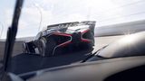 Das Heck des Bugatti Bolide: Bei 1.800 PS sind vier Endrohe gerade genug