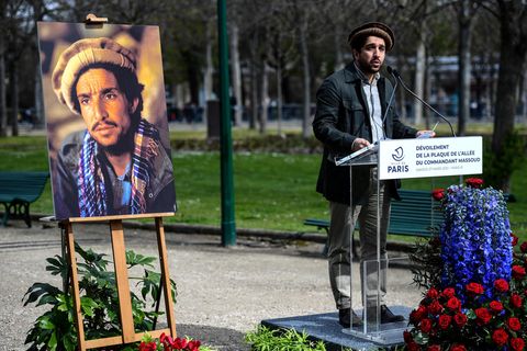 Ahmad Massoud, Sohn des afghanischen Helden Shah Massoud, spricht in Paris