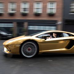Werbeaktion für eine neue Lotterie in London
