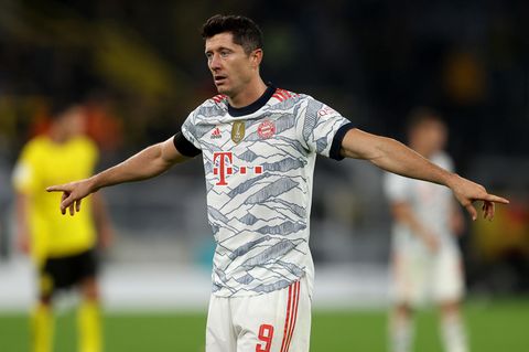 Robert Lewandowski beim Supercup-Finale gegen Dortmund