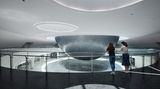 Die Architekten gossen die Formen des Alls in Beton.