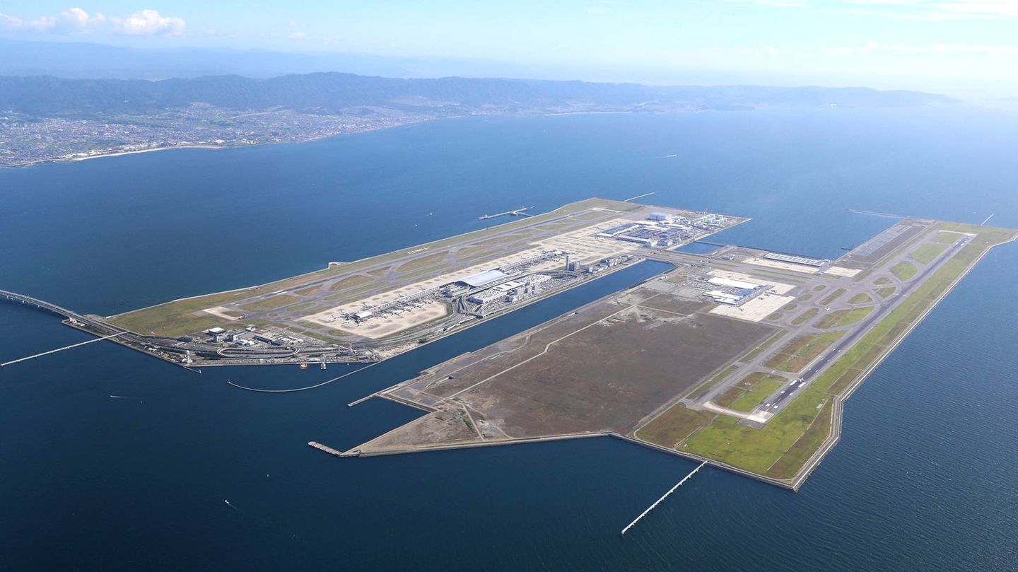 Kansai International Airport aus der Luft