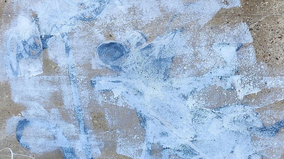 Das Banksy-Bild wurde zwischen Samstag und Sonntag übermalt und ist nun nicht mehr zu erkennen