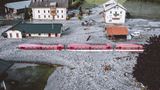 Fluten in der Nähe von Salzburg