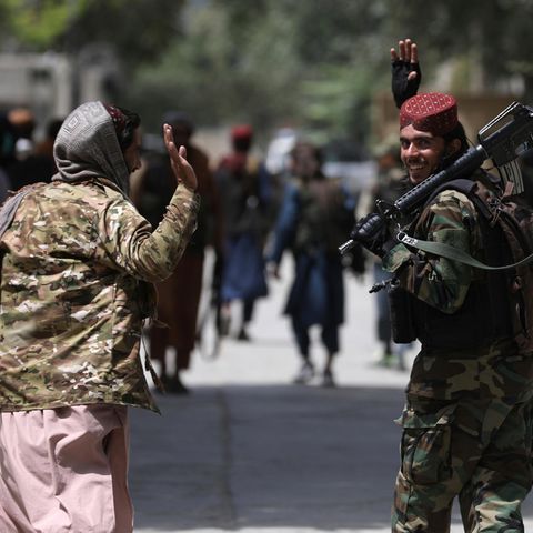 Junge Taliban-Kämpfer in Kabul 2021
