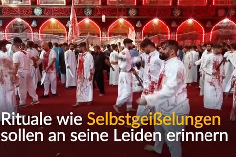 Video: Irakische Schiiten begehen Aschura-Fest