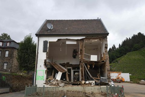 Zerstörtes Haus in Rech