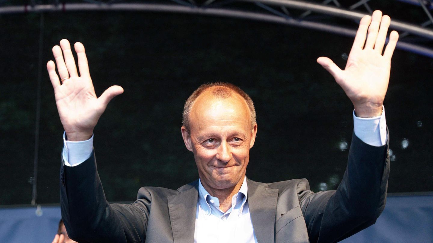 Friedrich Merz beim Wahlkampfauftakt der Jungen Union von Nordrhein-Westfalen