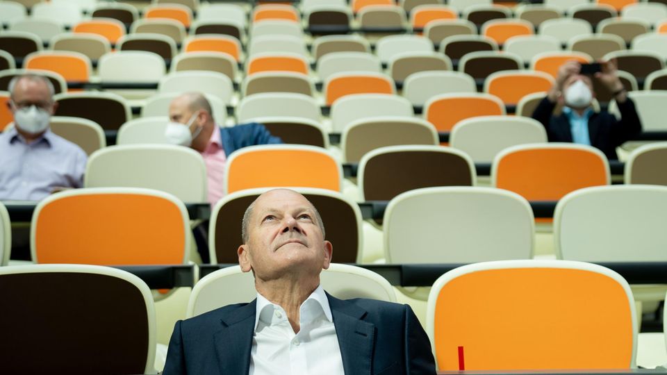 Das Kanzleramt im Blick: Olaf Scholz, Bundesfinanzminister und SPD-Kanzlerkandidat