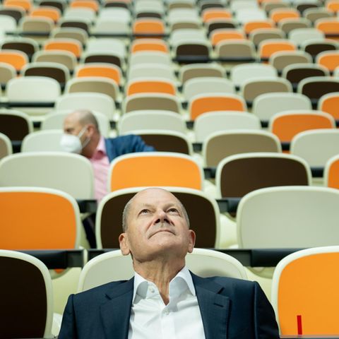 Das Kanzleramt im Blick: Olaf Scholz, Bundesfinanzminister und SPD-Kanzlerkandidat