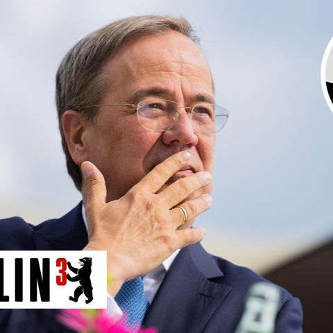 Ministerpräsident und Kanzlerkandidat Armin Laschet bei einem Auftritt an der Emscher