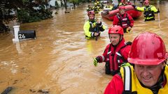 Freiwillige Feuerwehr hilft Henri-Opfern