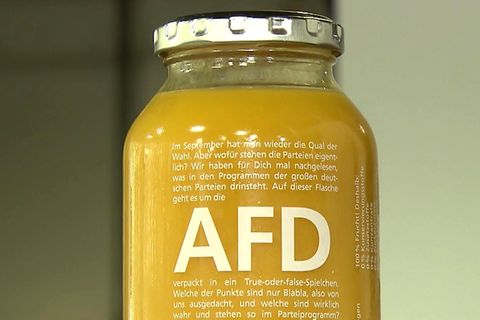 Umstrittene True-Fruits-Aktion: Edeka verbannt AfD-Flaschen auf dem Sortiment