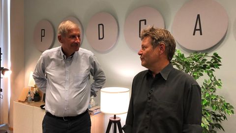 Robert Habeck zu Gast bei Ulrich Wickert