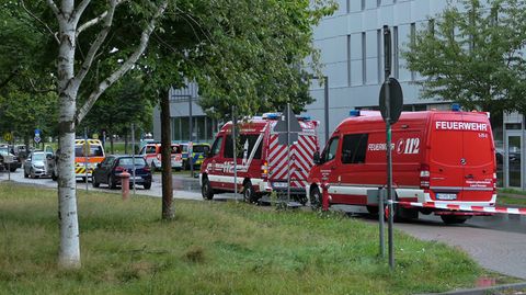 Weiträumig abgesperrt ist das Areal um das Gebäude L201 auf dem Campus der Technischen Universität
