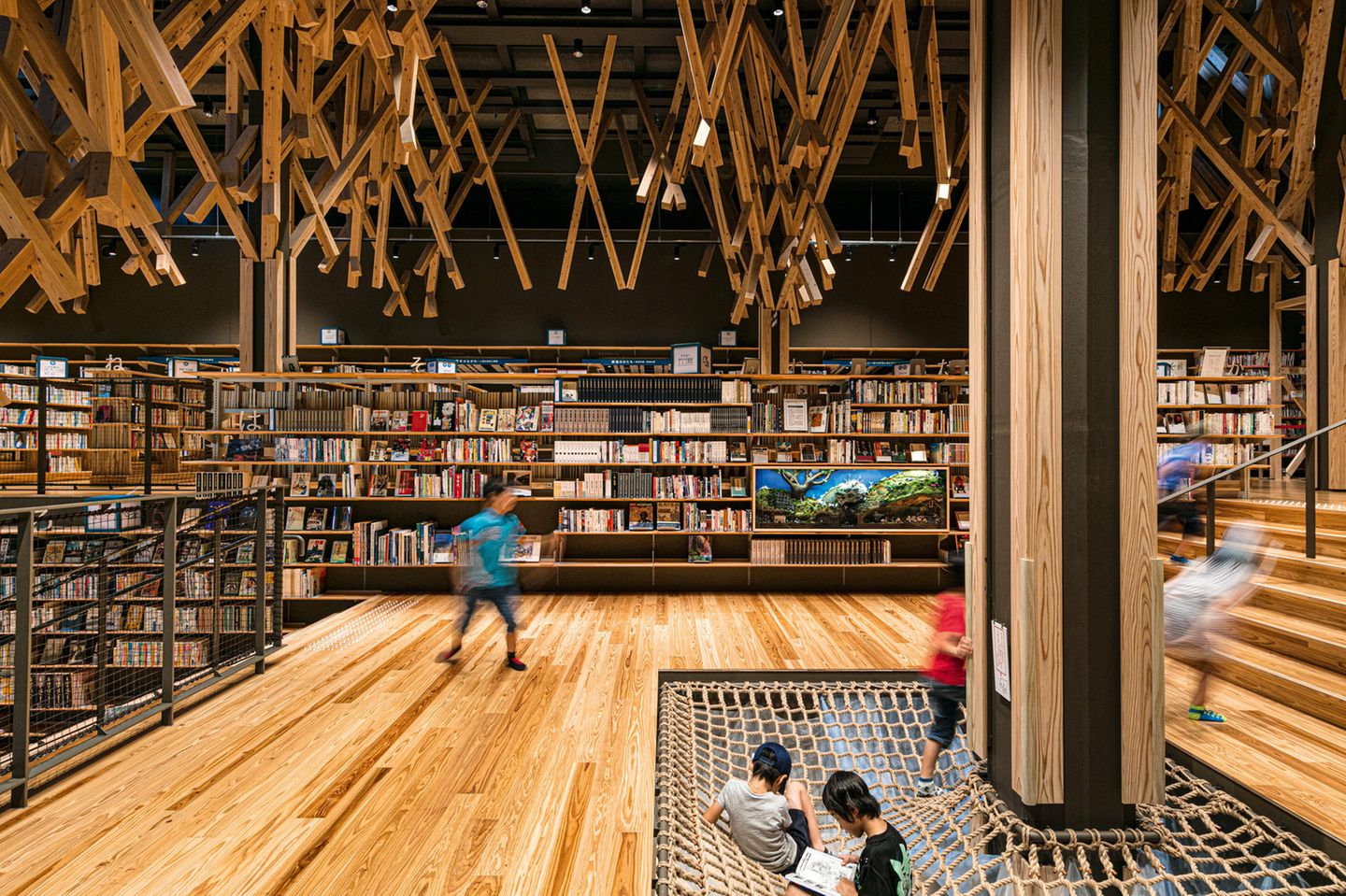 Yusuhara Community Library, Yusuhara, Kochi, Japan, 2018
