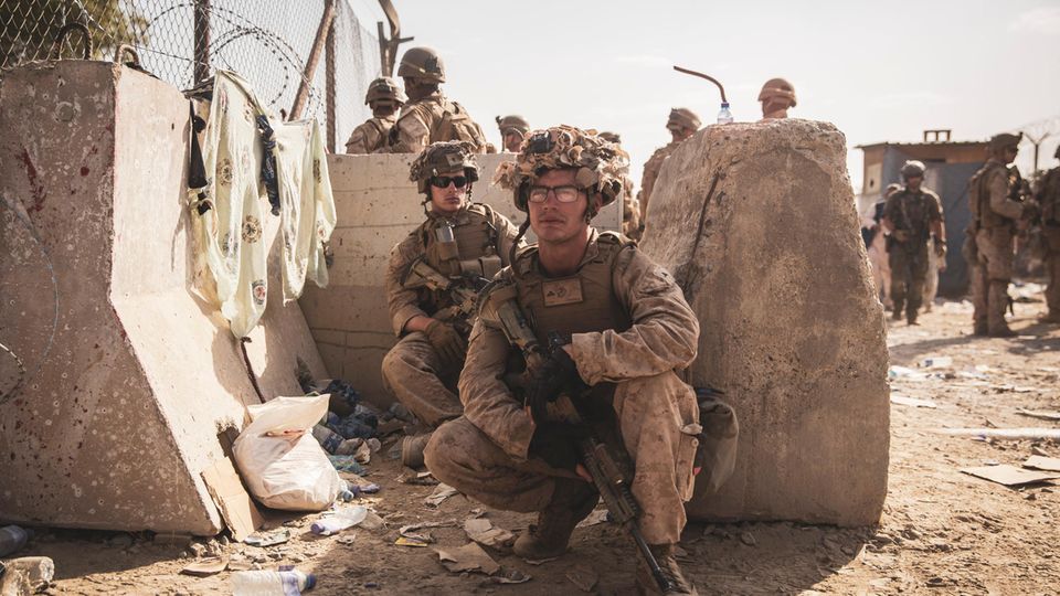 US-Soldaten am Flughafen in Kabul