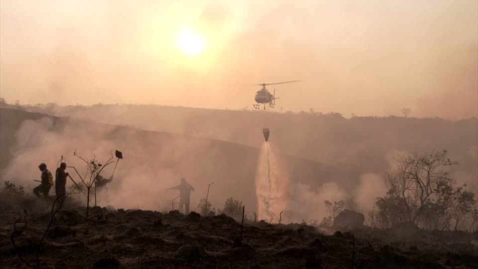 Video: Waldbrände in vielen Regionen Brasiliens