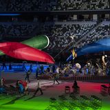 Die Show zeigt sich farbenfroh, einfühlsam und künstlerisch-verspielt. Der Titel lautet: "We have wings" ("Wir haben Flügel"). Die japanischen Darstellerinnen und Darsteller, darunter Behinderte, bieten eine bunte Show, die etwas von einem fröhlichen Zirkus hat.