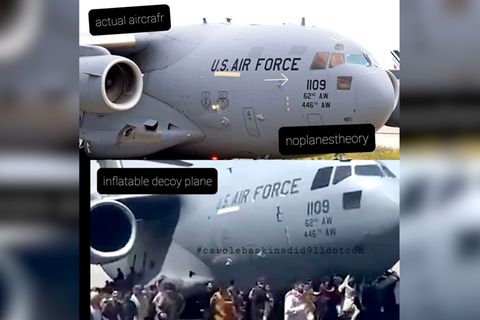 Ein US-Flugzeug in Kabul
