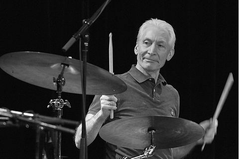 Rolling Stones Schlagzeug Charlie Watts