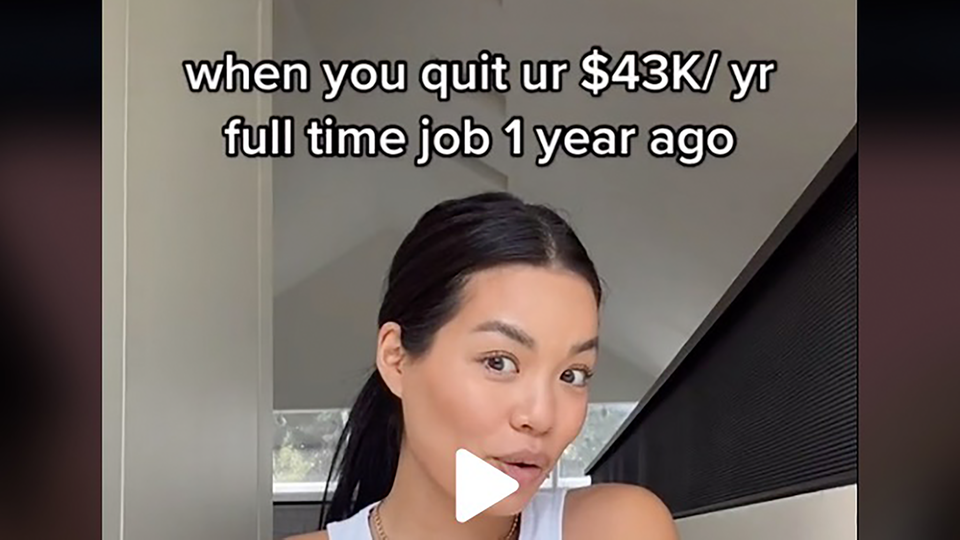 TikTok-Beitrag der Influenverin Vi Luong