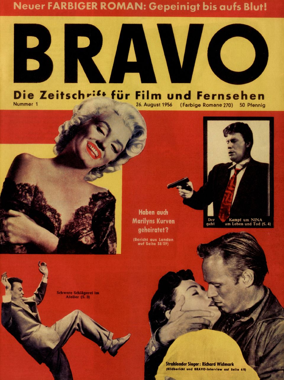 Titel "Bravo"-Erstausgabe Das Titelbild der "Bravo"-Erstausgabe