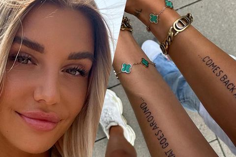 Tattoo-Fail? Ex-Bachelorette Gerda Lewis verteidigt ihr neues Tattoo