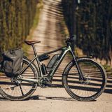 Trotz der beiden Akkus kann der Rahmen Schloß und Trinkflasche aufnehmen. 