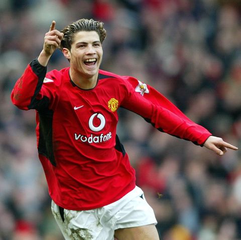 Der junge Cristiano Ronaldo im ManU-Trikot 2004