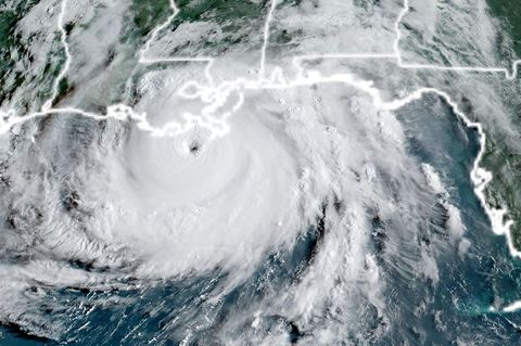 Hurrikan Ida Louisiana: Hurrikan auf einer Satelliten-Aufnahme