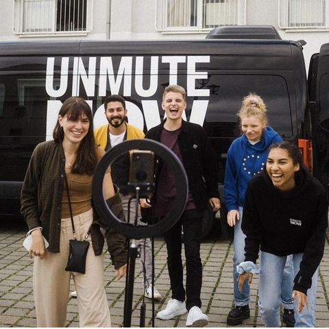 Das "Unmute Now"-Team auf dem Weg quer durch Deutschland