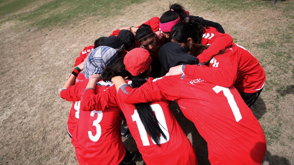 Spielerinnen der afghanischen Fußball-Nationalmannschaft
