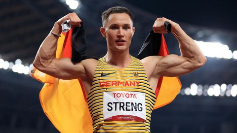 Felix Streng, 26 Jahre alt, Gold im Prothesensprint (T64)