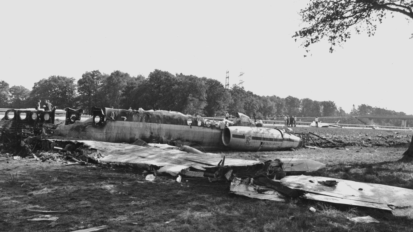 Wrack des BAC-1-11 der Fluggesellschaft Paninternational