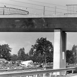 Beschädigte Autobahnbrücke bei Hasloh