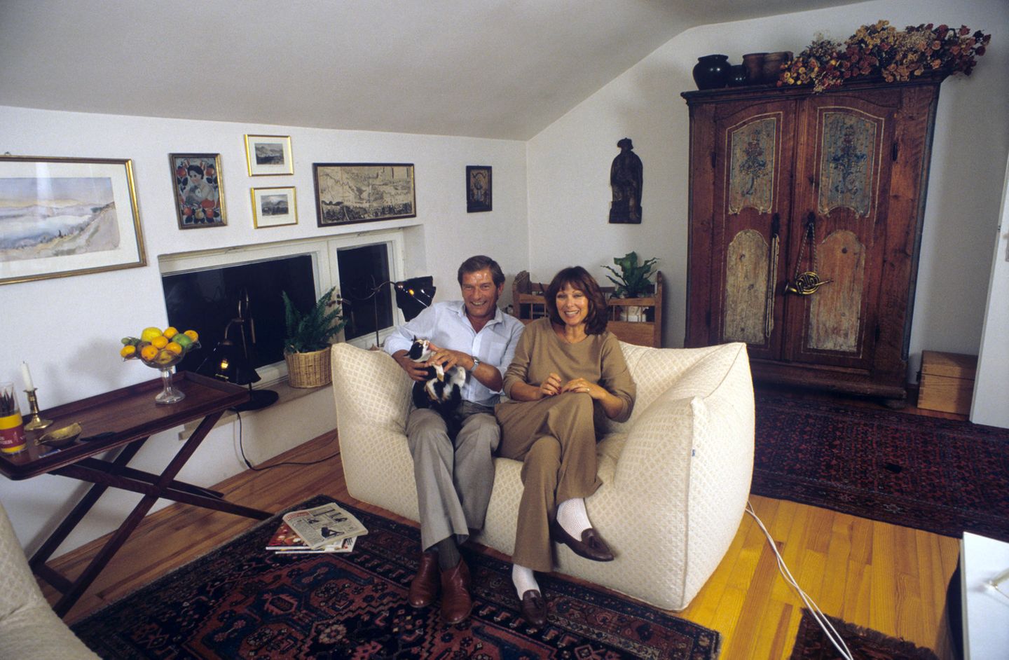 Das Foto entstand 1982. Zu der Zeit lebte das Paar mit Katze in ihrem gemeinsamen Haus in der Nähe von München. Die letzten Jahre vor ihrem Tod lebte Heide Keller in Bonn. Im Alter von 81 Jahren ist Keller vergangenen Freitag verstorben. 