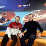 Auch im Wintersport kannte er sich aus. Zusammen mit Norbert König (l.) gehörte Poschmann zum Kommentatoren-Team für die Olympischen Winterspiele 2006 in Turin.