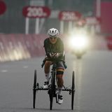 Angelika Dreock-Käser, 54, Bronze im Dreirad-Einzelzeitfahren