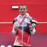 Steffen Warias (r.) und Matthias Schindler, 36 und 39, Silber und Bronze im Zweirad-Einzelzeitfahren