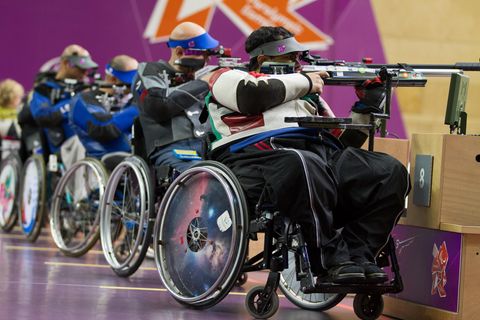 Para-Sportschützen beim zweiten Wettkampftag der Paralympischen Spiele in Tokio