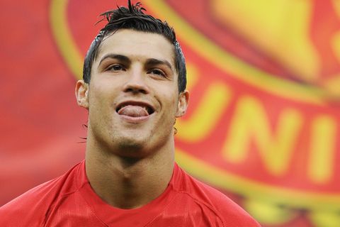 Ronaldo im Jahr 2008, als er das erste Mal bei Manchester United unter Vertrag war