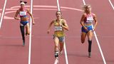 Irmgard Bensusan, 30, Silber im 200-Meter-Sprint (T64)