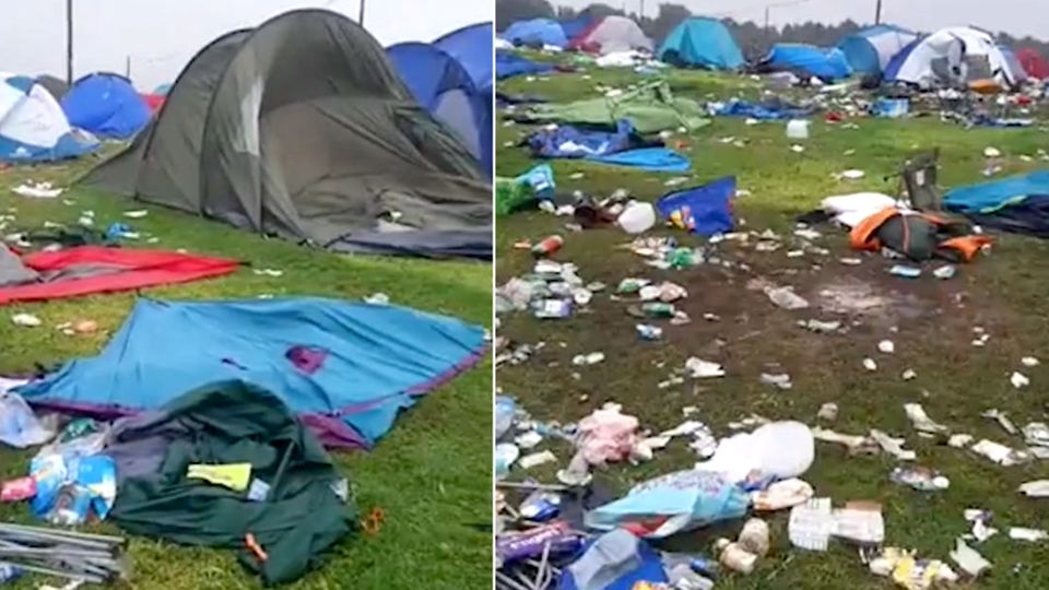 Leeds Musikfestival: Besucher hinterlassen tausende Zelte und Berge an Müll