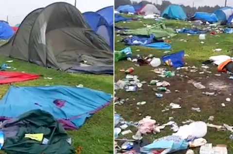 Leeds Musikfestival: Besucher hinterlassen tausende Zelte und Berge an Müll