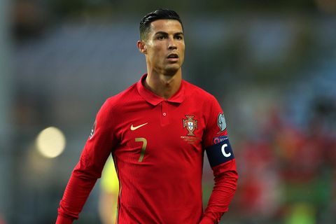 Cristiano Ronaldo von Portugal auf dem Spielfeld.