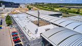 Mobilfunkantennen versorgen das Porsche-Entwicklungszentrum in Weissach mit dem schnellen 5G-Netz