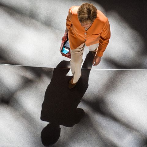 Bundeskanzlerin Angela Merkel (CDU) im Bundestag